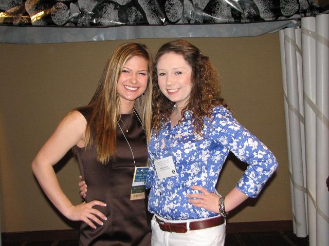 IMG_6668.JPG - Lieutenant Governor Chelsea Stahl and Shelby Smith, LaPlata High School, Division 22.  The Capital District makes friends in Delaware, Maryland, Virginia and the District of Columbia.  Thanks for sponsoring a Key Club, Kiwanians!