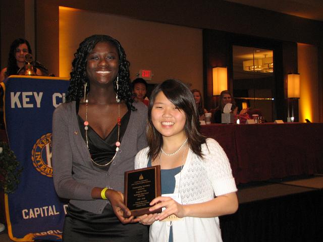 IMG_6850.JPG - The “Outstanding Secretary Award” to Angela Cho, Battlefield High School, Division 10A.