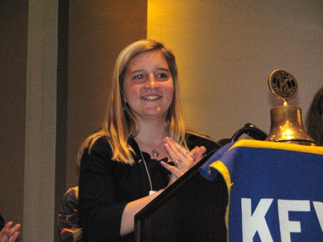 IMG_6913.JPG - The new Key Club Governor Rachel Slotter 2010-2011 Elected at the 61st Annual Convention of Capital District Key Club International.