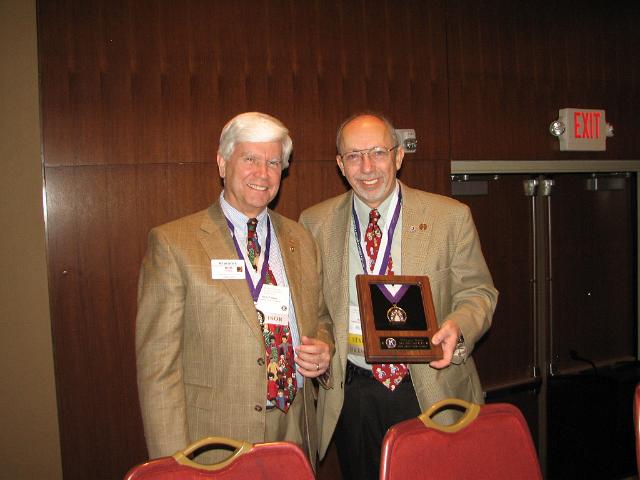 IMG_6918.JPG - Assistant Key Club Administrator Bill Hand has served many years in his position and has been the “Right Hand” of Administrator Joe Stankus.  They have been the leadership team on every Key Club event.  Joe presented Bill with the Capital District Kiwanis Foundation – Founder’s Society Award for his dedicated service.  PG Bob Cressy represented the CDKF in the presentation reminding us that the funds raised for the Founder’s Society go directly to supporting our SLP organizations.  Thank you, Bill, and you also, Joe for making this award.