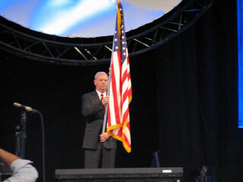 IMG_2699.jpg - As the host country (even there), the American Flag was presented and our anthem sung.  It's always moving for me.