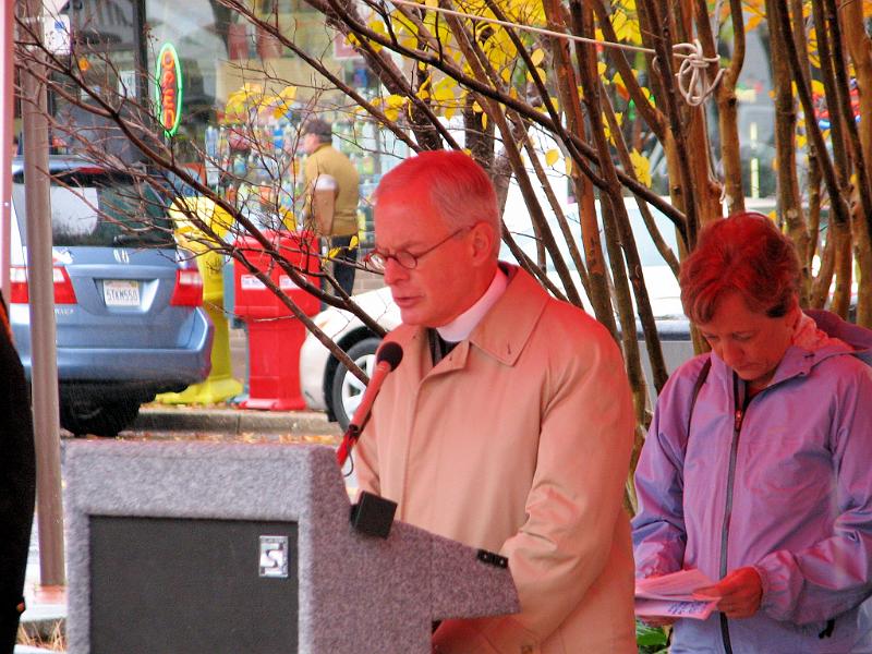 IMG_5444.jpg - Bethesda Kiwanian The Reverend Doctor William Hague, Rector, Christ Episcopal Church Parish, Kensington, Lieutenant JG USN, retired, provided the Invocation and later the benediction, as he has movingly provided for many, many Veteran’s Day ceremonies.  Thank you for your service Father Bill !