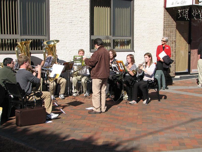 IMG_0027.JPG - The Bethesda-Chevy Chase High School Brass Ensemble of ten members entertained at the beginning and the closing with a medley of patriotic songs, under the direction of Marshall White. Thank you very much!