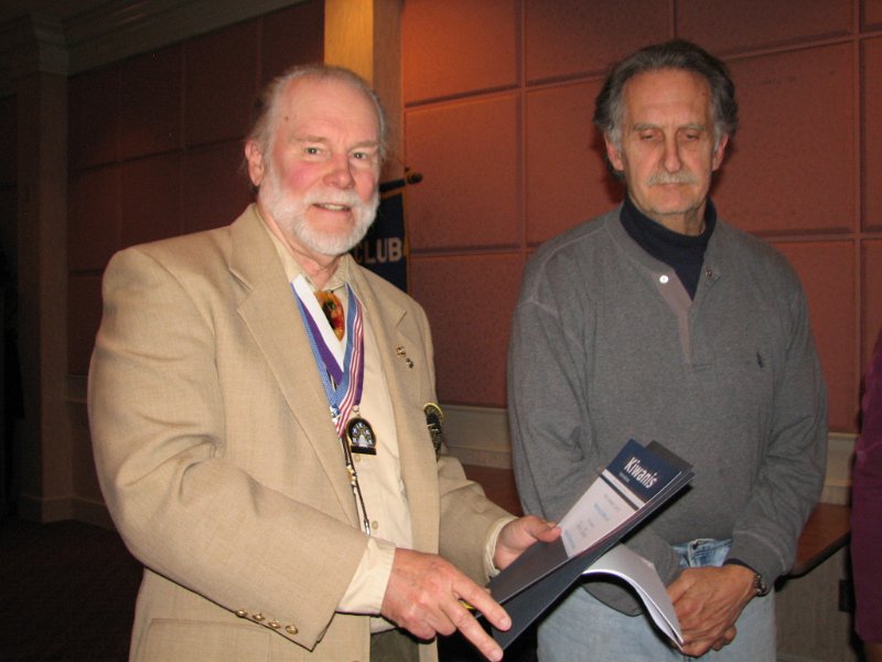 IMG_0328.JPG - Past Governor John Tyner also of the Rockville Club sponsored Houston Edward Hancock the FIFTH and final new Kiwanian of the night for Governor Tom Varner to install on his official visit.  “Kiwanis:  Find someone who would be good for Kiwanis … and someone who Kiwanis would Kiwanis would be good for.”  They’re out there … waiting for you to A.S.K. them !