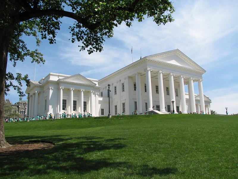 IMG_2505.JPG - The State Capitol Building in Richmond, Virginia is a beautiful, stately building.