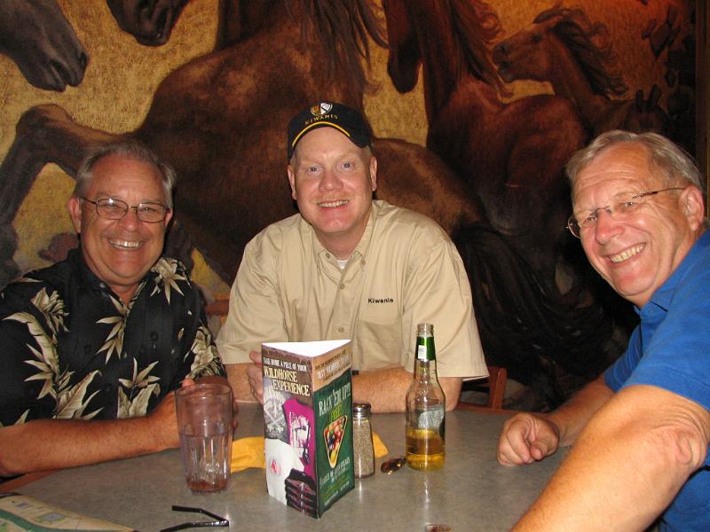 IMG_3732.JPG - CDK Builder’s Club Administrator Drew Bowman, Division 11 PLG Alan Kujula and DelMarVA Region District Trustee Dale Collins.  Are you ready for singing or the Wildhorse trade mark fried pickles, guys?