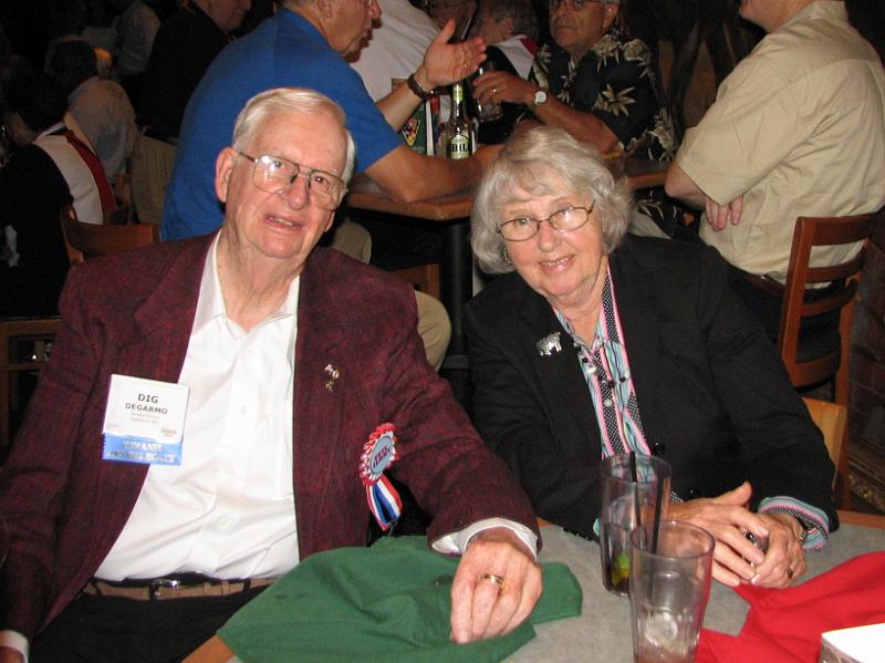 IMG_3737.JPG - Past KI Trustee Dig DeGarmo and Peg from Reisterstown, MD.  Always willing to serve.  Not the pickles, though.