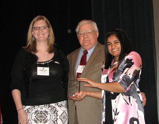 IMG_6435.JPG - 6435          Kathryn Braun of the University of Virginia has been named the Ellis H. Stroup Distinguished CKI Club Secretary for 2008-2009 by CKI with guidance by Capital District Secretary-Treasure Ellis Stroup.  The award is presented by Ellis and Governor Avanti.