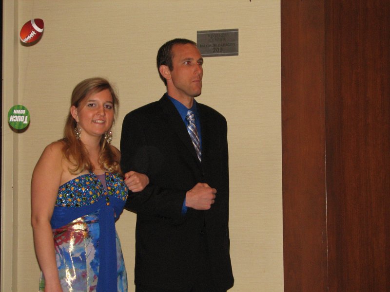 IMG_0788.JPG - Headlining the honored arrivals, none other that your Key Club Capital District Governor Rachael Slotter, escorted by her brother!  Congratulations!