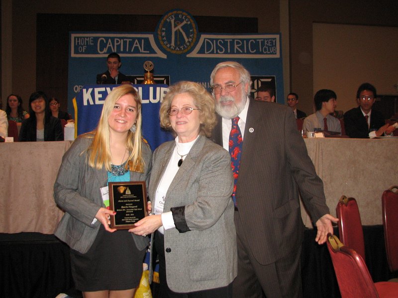 IMG_0847.JPG - The Outstanding Club Member title and the “Above and Beyond Award” is given to Harris Fitzgerel of Annandale High School by Governor Rachael and Mr Joe Stankus.