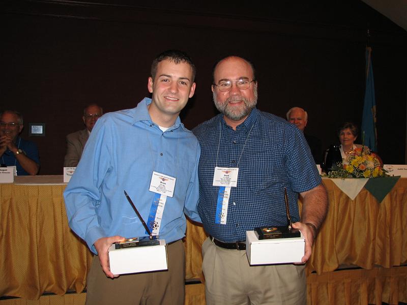 IMG_0106.JPG - Award Title: Governor’s Service Appreciation AwardLeft to Right: Brian Egger, Dave Maloney, eBuilder Editor