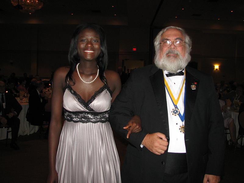 IMG_0179.JPG - Capital district Key Club Governor Sama McGone escorted by Joe Stankus