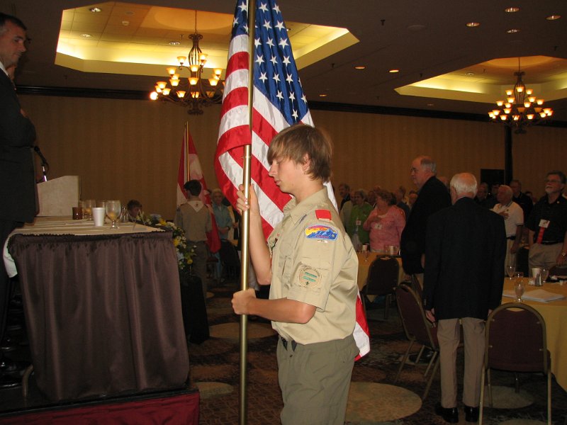 IMG_1885.JPG - Scouts present the colors at Award's Breakfast.