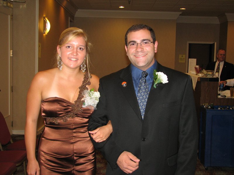 IMG_1949.JPG - Key Club Governor Rachael Slotter and CKI Governor Brian Cofrancesco.