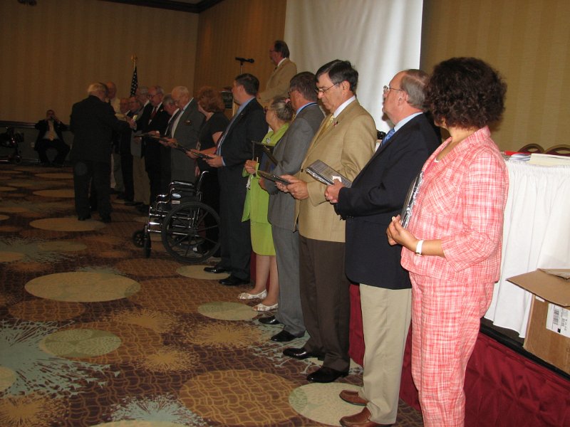 IMG_2017.JPG - Outgoing Gov. Don Dudey recognizes his 2009-2010 Lt. Govs.