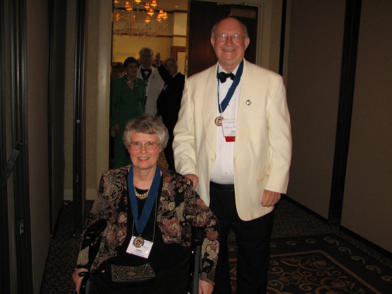 131.JPG - Kiwanis International Foundation President Designate, Past Governor Hugh Siggins and his wife Past Lt. Governor Penny
