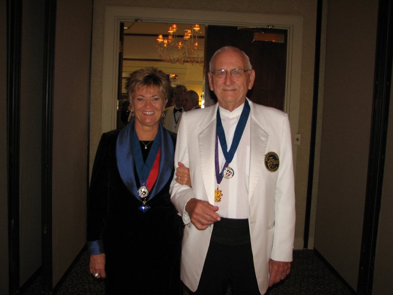 133.JPG - Kiwanis International Trustee and our Counselor Jane Erickson with her husband Past Governor of the Nebraska-Iowa District, Gus Erickson have been a tremendous hit with the Capital District. We look forward to Jane’s guidance and friendship in our year together.