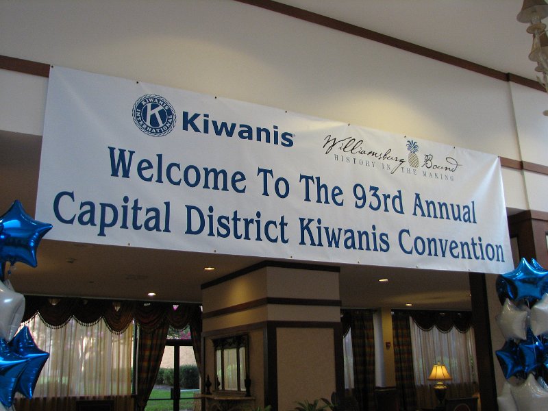 IMG_5056.JPG - “Welcome to the 93rd Annual Capital District Convention” ! So says the banner in the Williamsburg, Virginia, at the Williamsburg Marriott Hotel and Conference Center, August 19-21st, 2011. Now think about that for a moment. The Capital District was founded in 1918 and has continued to provide ninety three years of service to our communities. Why, that’s older than almost all of us! Reflect on the heritage and build for the future, “one child and one community at a time”.