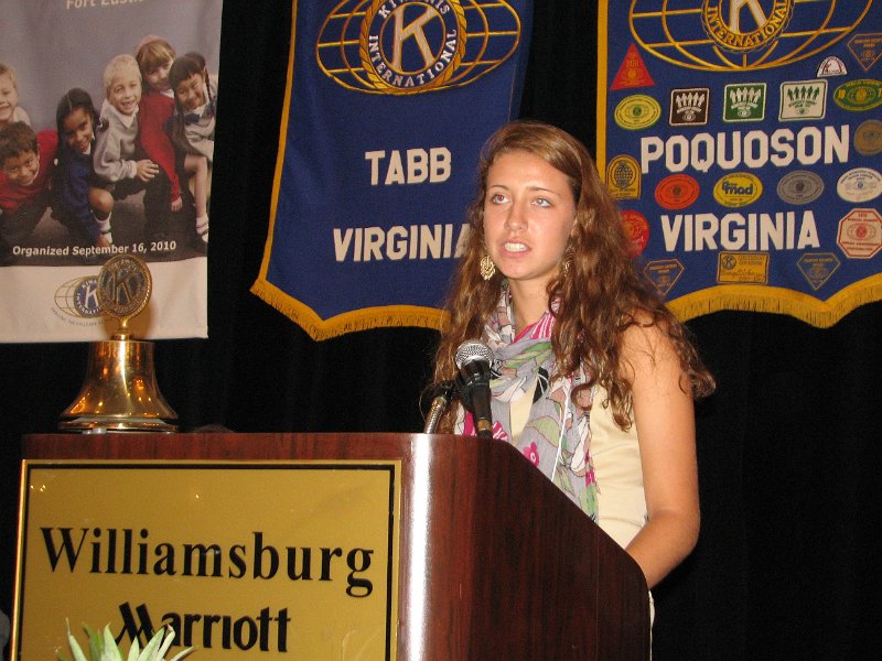 IMG_5123.JPG - At the “Fellowship Luncheon” we were greeted with warm remarks by Caroline Morris, Capital District Key Club Governor, James Monroe Key Club.