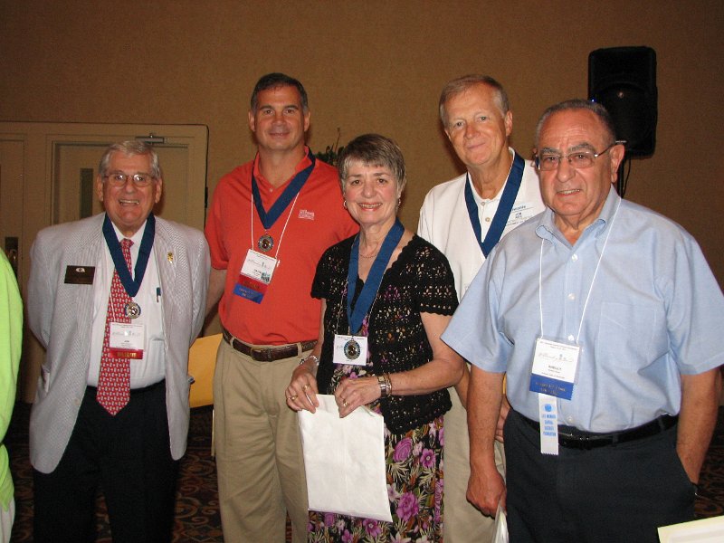 IMG_5141.JPG - The recognition medal for contributions to the cause is called the “Kiwanis International Walter Zeller Fellowship” medallion named after the first president of the Kiwanis International Foundation. Early contributors will be named as Charter Members with the contribution of $1,250 before September 30th. Some of the Capital District Charter Members include Past International Vice President Jim Kaufman, David Heppner. Lin Varner, Jon Rife and Shelly Sachs. Of course, John leads by example and is a charter member.